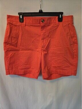 Crown & Ivy Coral Cotton Blend Chino Shorts Size 36